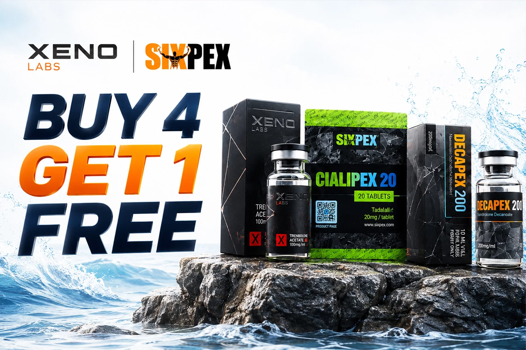 Buy 4 Get 1 Free — Xeno Labs & Sixpex