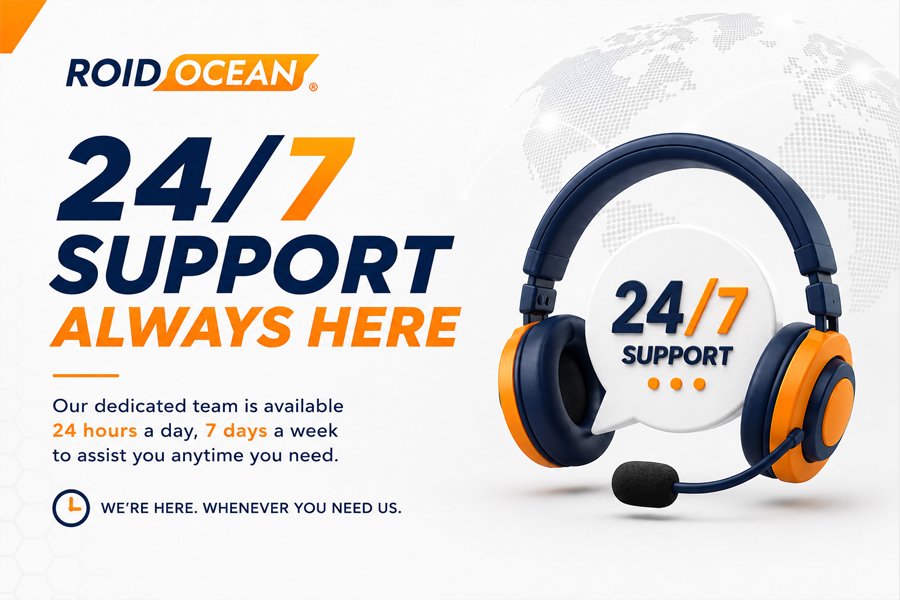 24/7 Support — always here