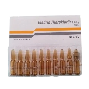 Ephedrine 50 Mg - 1 AMP. X 1 ML / 50 MG