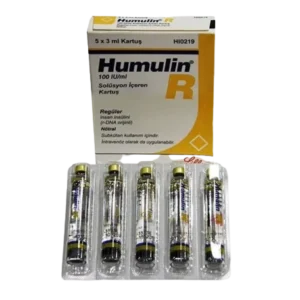 Humulin R 15 ml - 5 VIAL X 3 ML = 15 ML (1ML/100 IU)
